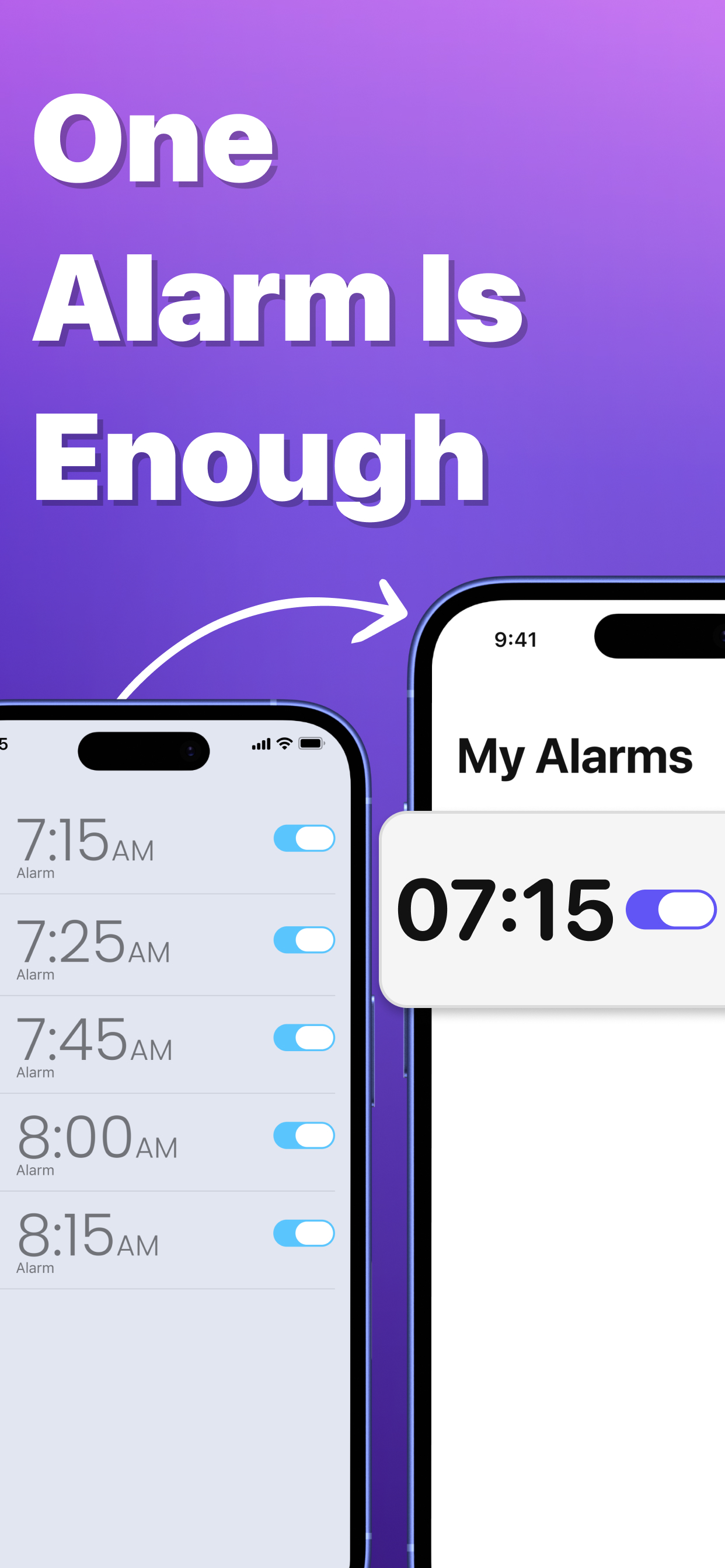 Math alarm clock mission screen